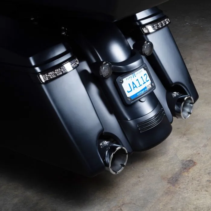 Hogworkz Unpainted 4" Dual Cut Stretched Saddlebags for Harley® Touring '14-'22