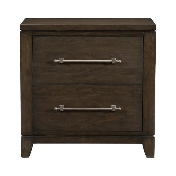 Homelegance Griggs Nightstand in Dark Brown 1669-4