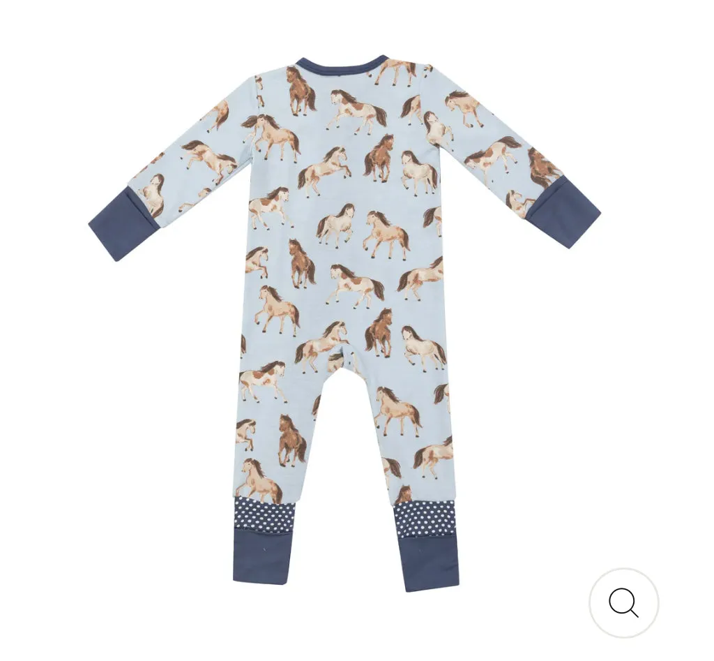 Horses 2 Way Zipper Romper