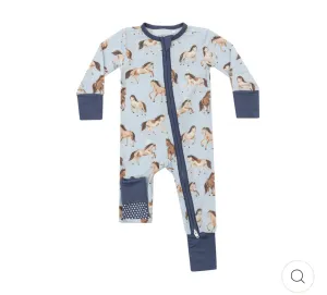 Horses 2 Way Zipper Romper
