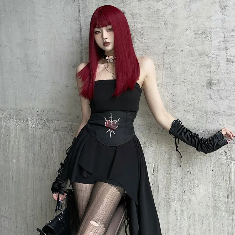 Hot Girl Dark Off Shoulder Dress