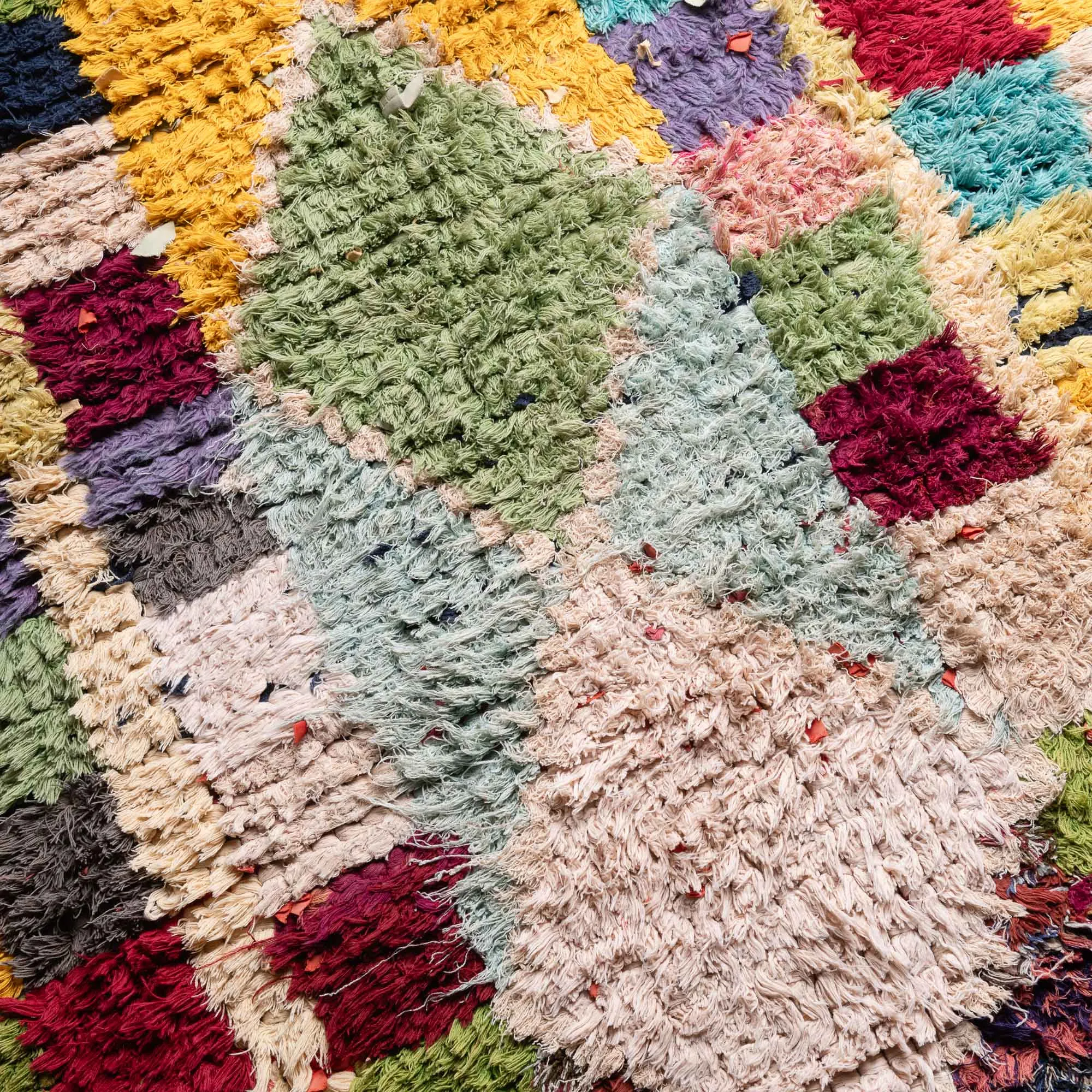 Inas - vintage boucherouite rug