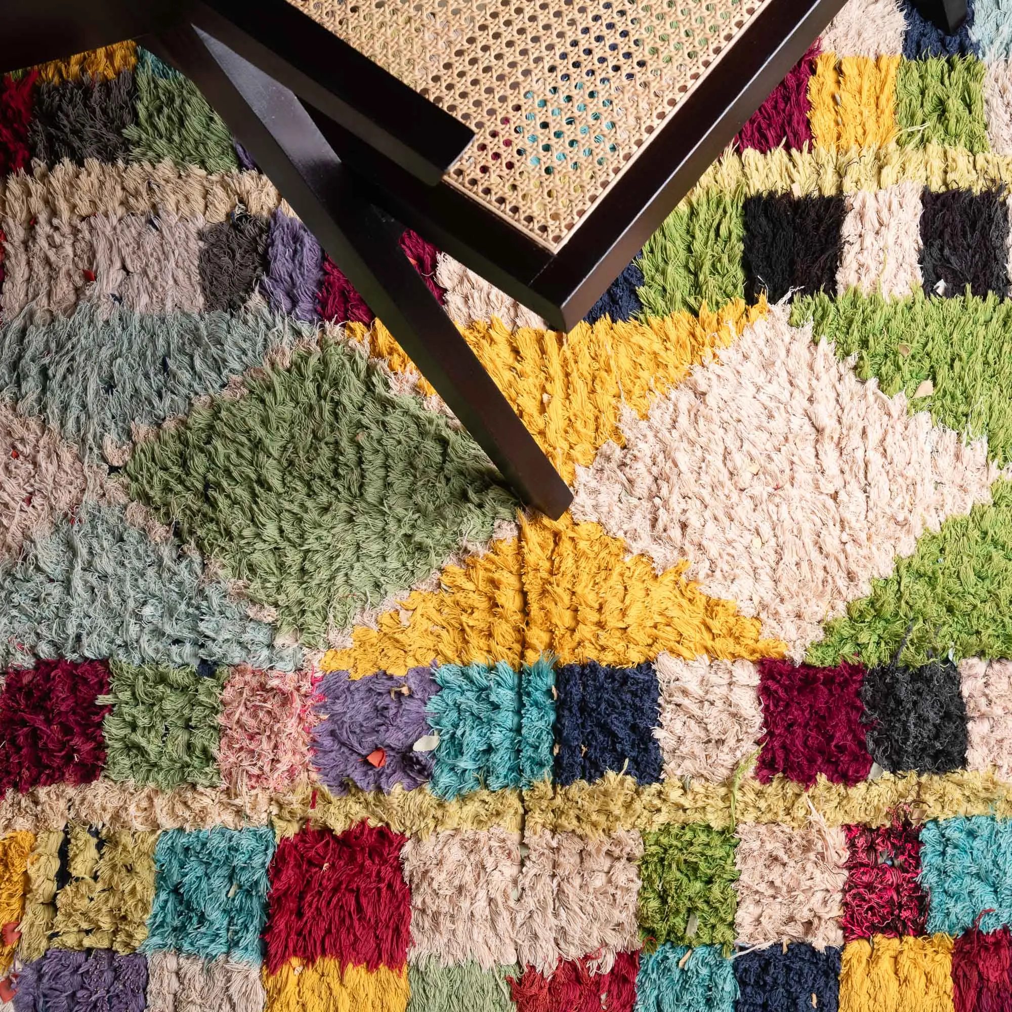 Inas - vintage boucherouite rug