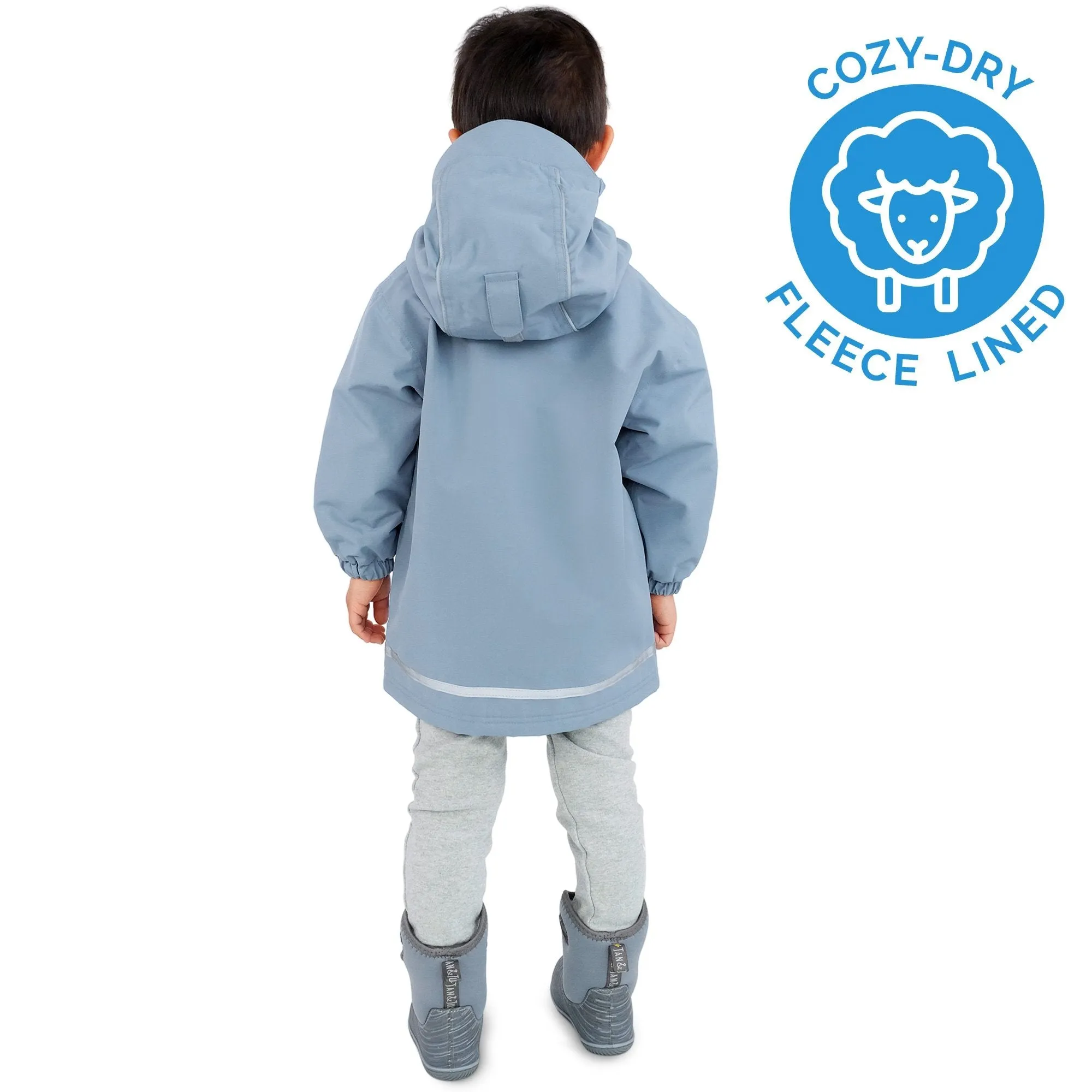 Jan & Jul Cozy-Dry Fleece Rain Jacket