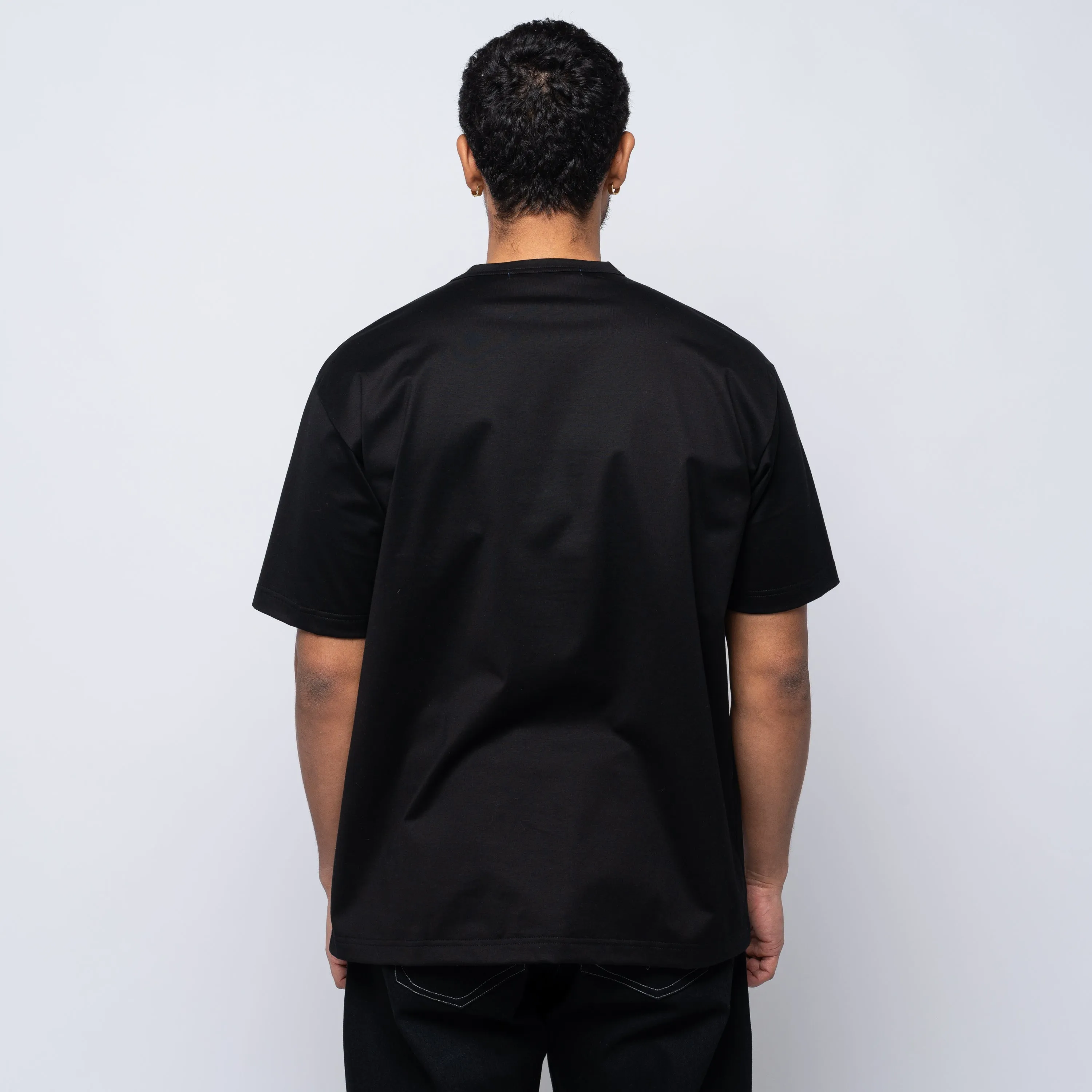 JWM S/S Patchwork Tee Black WO-T008-051