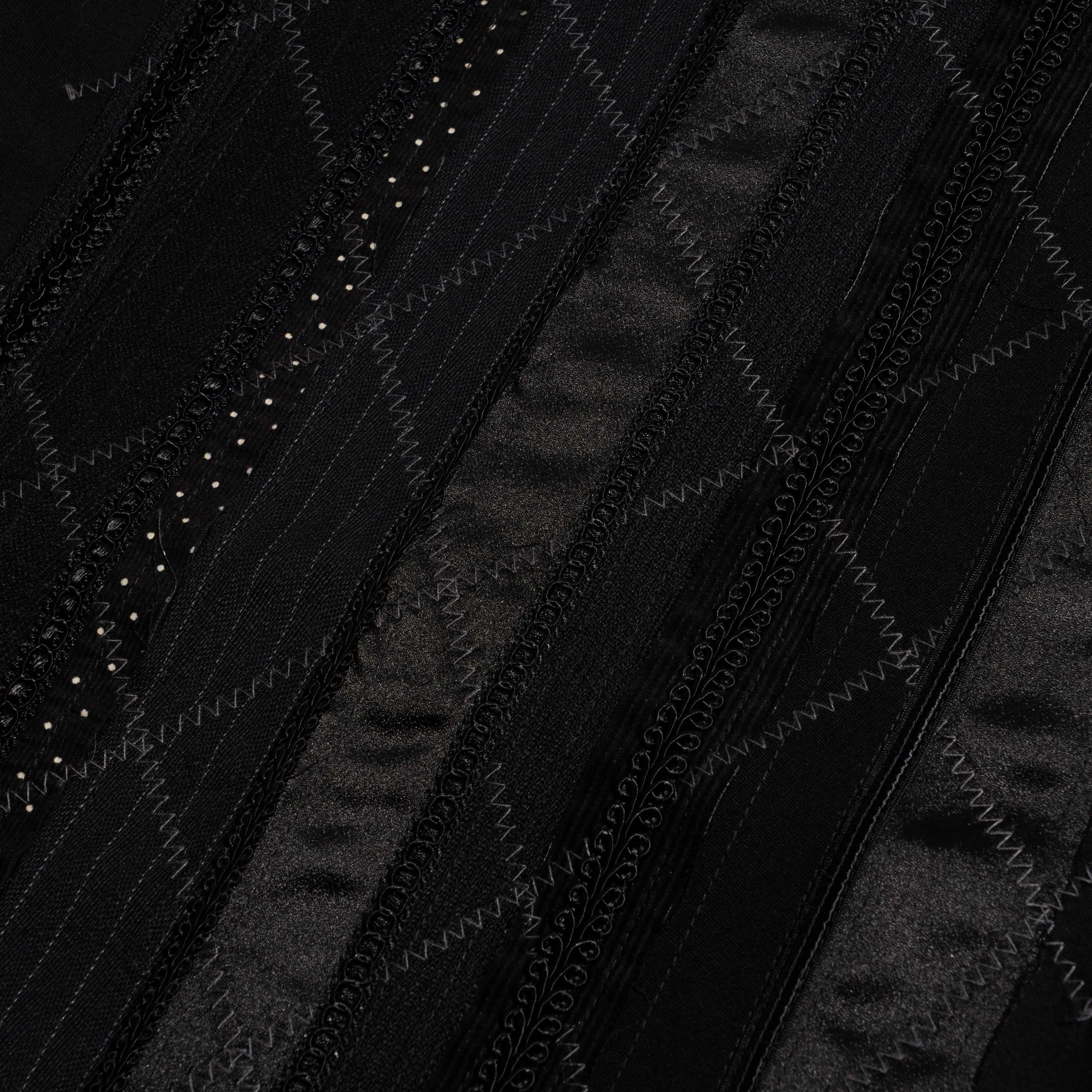 JWM S/S Patchwork Tee Black WO-T008-051