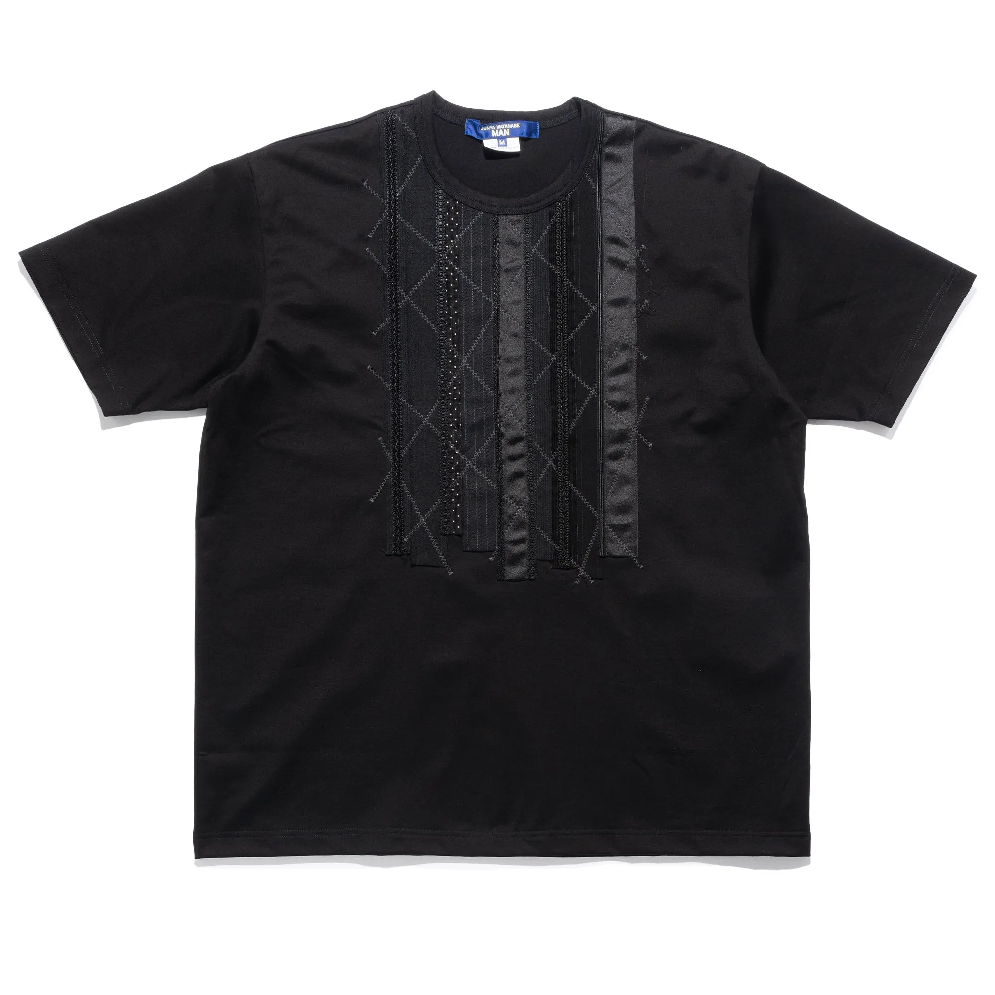 JWM S/S Patchwork Tee Black WO-T008-051