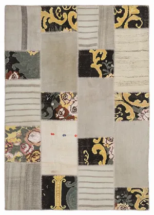 Karabakh Kilim Patchwork Unique Rug 5'3'' x 7'7'' ft 160 x 230 cm