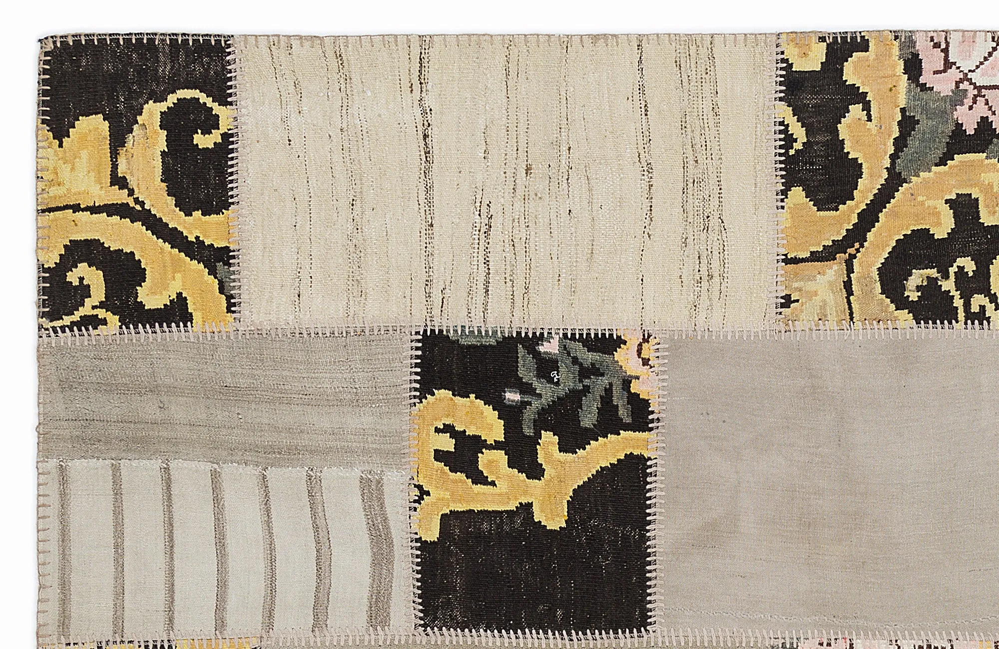 Karabakh Kilim Patchwork Unique Rug 5'3'' x 7'7'' ft 160 x 230 cm