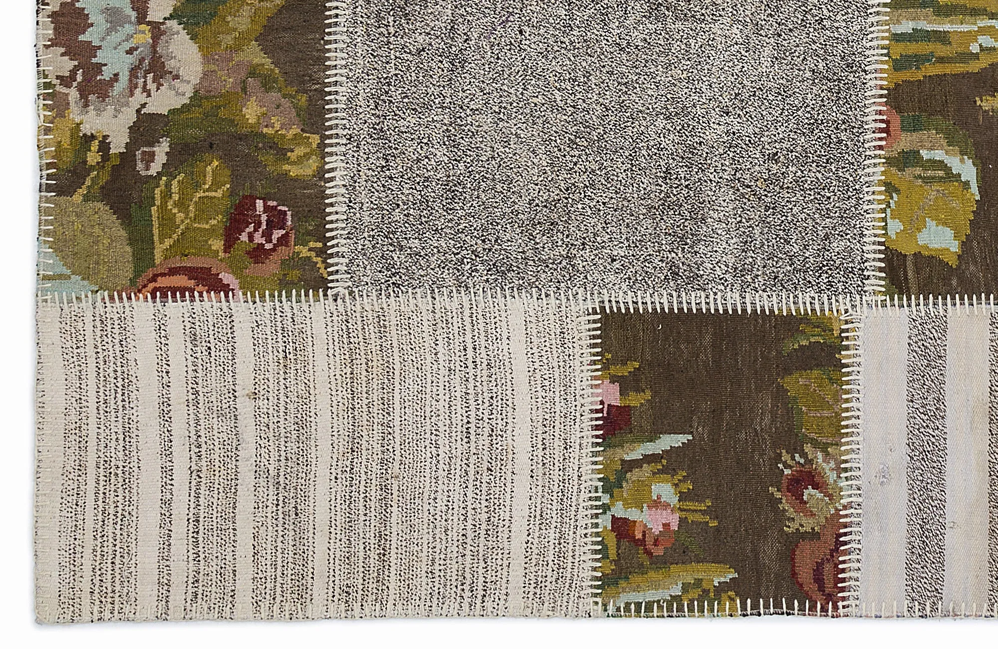 Karabakh Kilim Patchwork Unique Rug 5'3'' x 7'7'' ft 160 x 230 cm
