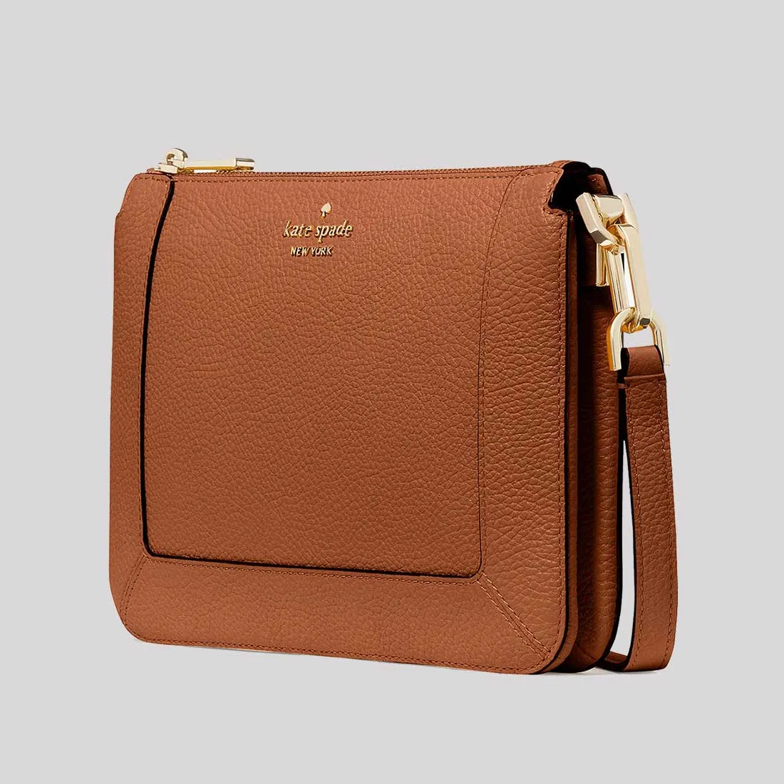 KATE SPADE Lena Double Compartment Crossbody Bag Warm Gingerbread RB-KH430