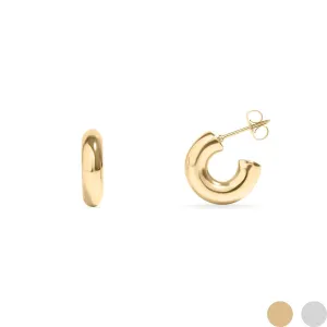 Kelly 18K Gold PVD Chunky Huggie Earrings
