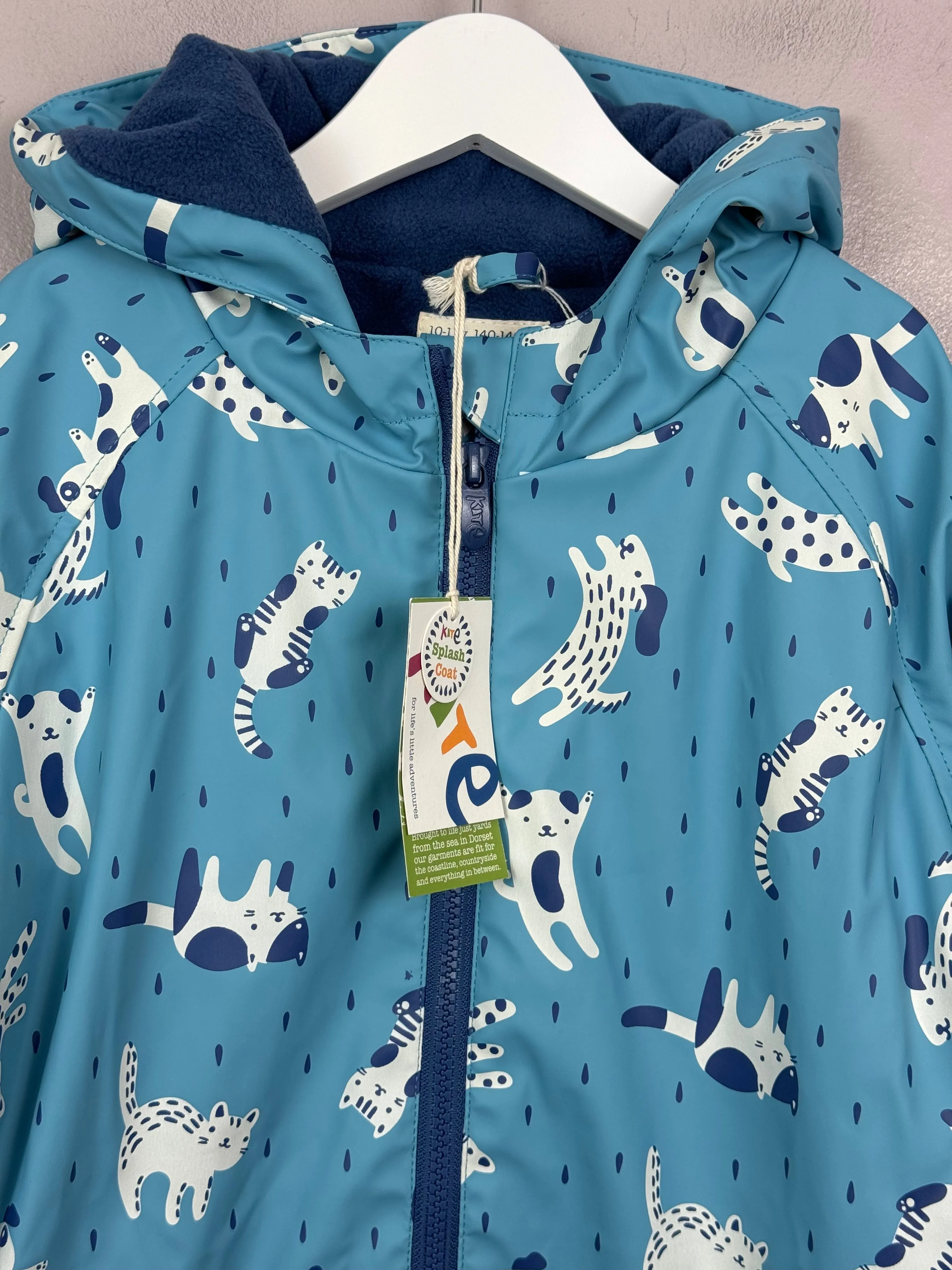 Kite Raining Cats & Dogs Splash Coat 10-11y BNWT