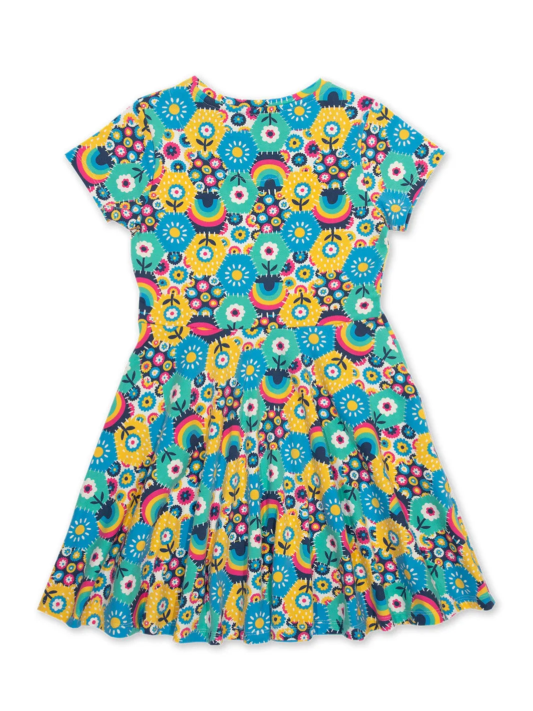 Kite  Skater Dress- Organic Skater Patchwork Planet Dress- Children's Clothing