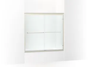 KOHLER K-702202-6L Fluence 52" - 57" W x 55-1/2" H sliding bath door with 1/4" thick Crystal Clear glass