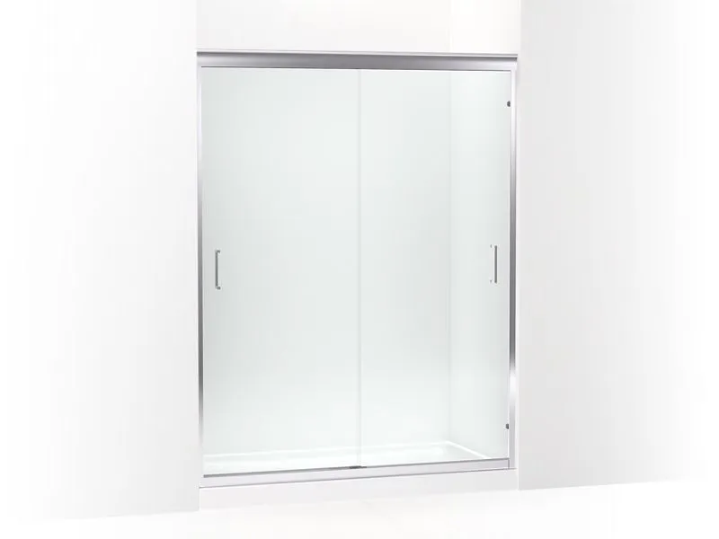 KOHLER K-702218-6L Fluence 54-5/8" - 59-5/8" W x 75-23/32" H sliding shower door with 1/4" thick Crystal Clear glass