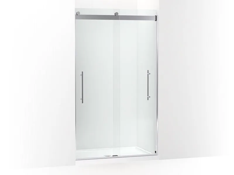 KOHLER K-702427-L Levity Plus Frameless sliding shower door, 81-5/8" H x 44-5/8 - 47-5/8" W, with 3/8"-thick Crystal Clear glass