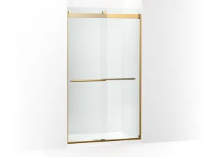 KOHLER K-702428-L Levity Plus Frameless sliding shower door, 81-5/8" H x 44-5/8 - 47-5/8" W, with 3/8"-thick Crystal Clear glass