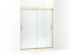 KOHLER K-706009-L Levity Sliding shower door, 74" H x 56-5/8 - 59-5/8" W, with 1/4" thick Crystal Clear glass