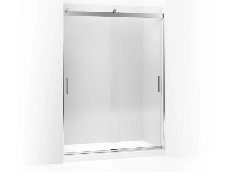 KOHLER K-706165-L Levity Sliding shower door, 82" H x 56-5/8 - 59-5/8" W, with 5/16" thick Crystal Clear glass