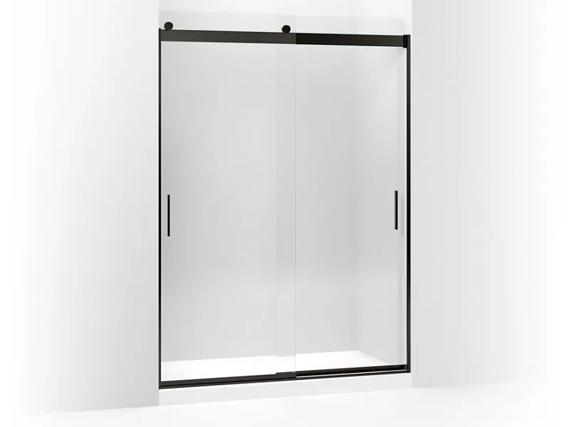 KOHLER K-706165-L Levity Sliding shower door, 82" H x 56-5/8 - 59-5/8" W, with 5/16" thick Crystal Clear glass