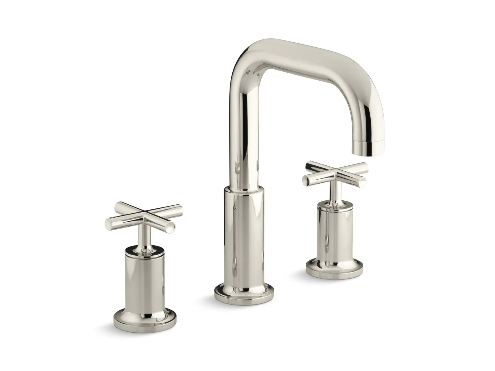 KOHLER K-T14428-3 Purist Deck-mount bath faucet trim with Cross handles