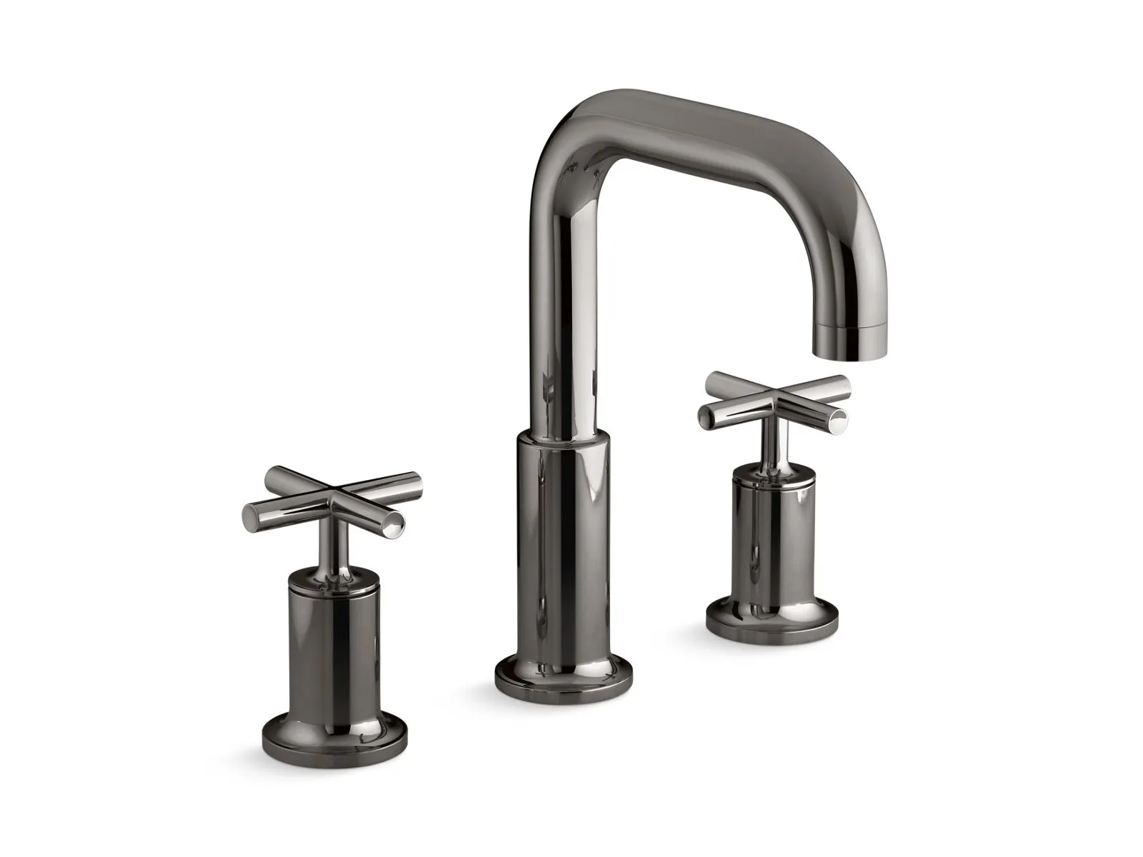 KOHLER K-T14428-3 Purist Deck-mount bath faucet trim with Cross handles