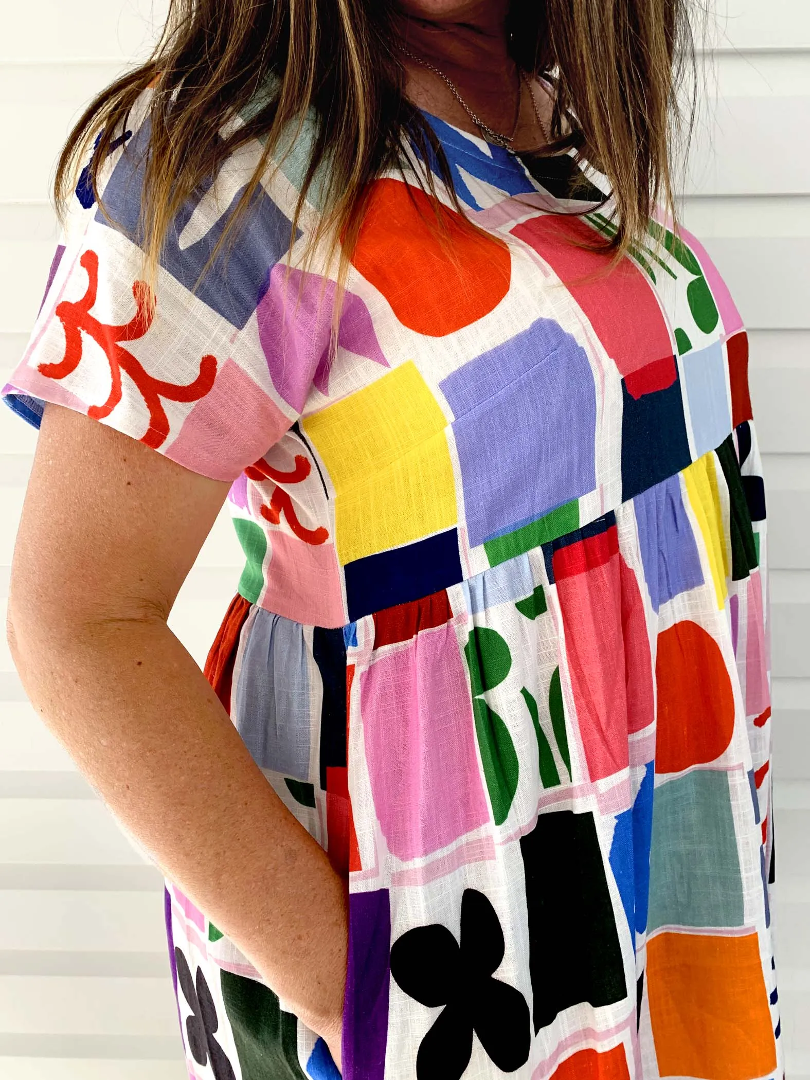 (LAST ONE) Kinship Linen Dress White