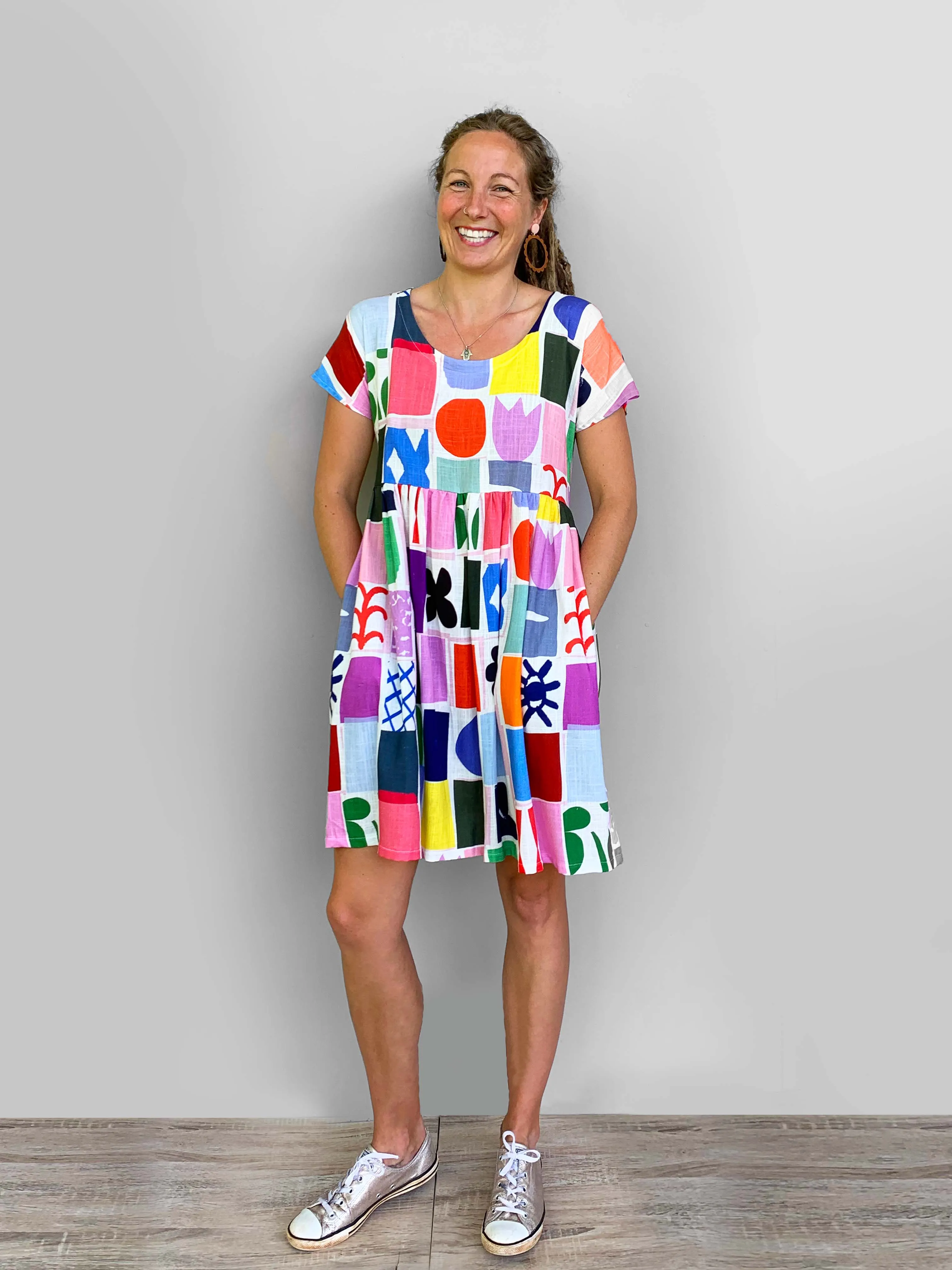 (LAST ONE) Kinship Linen Dress White