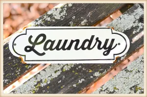 Laundry Plaque