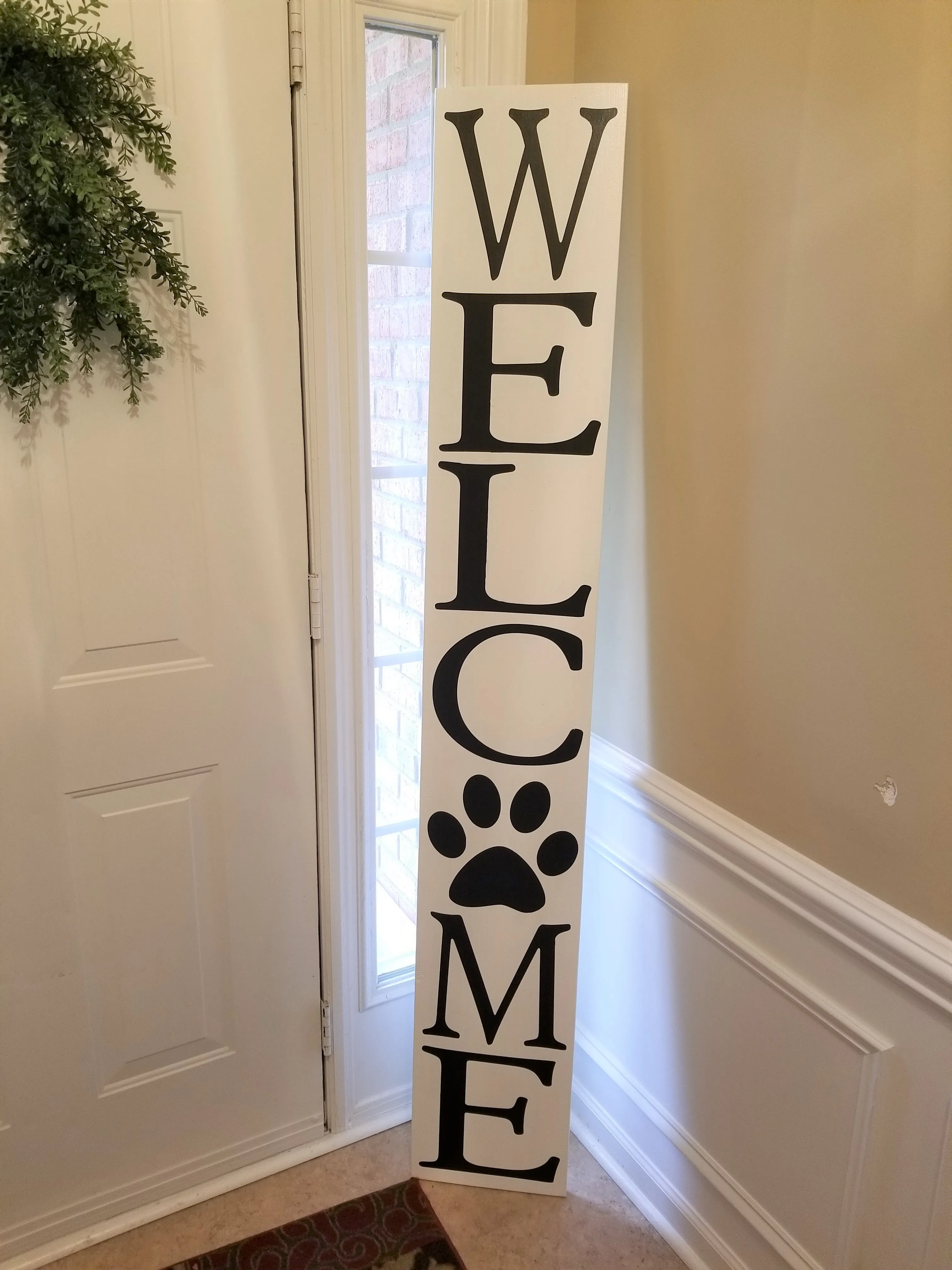 Leaning Porch Sign - Welcome 6 Foot