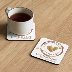 Lift the Love Cork-back coaster