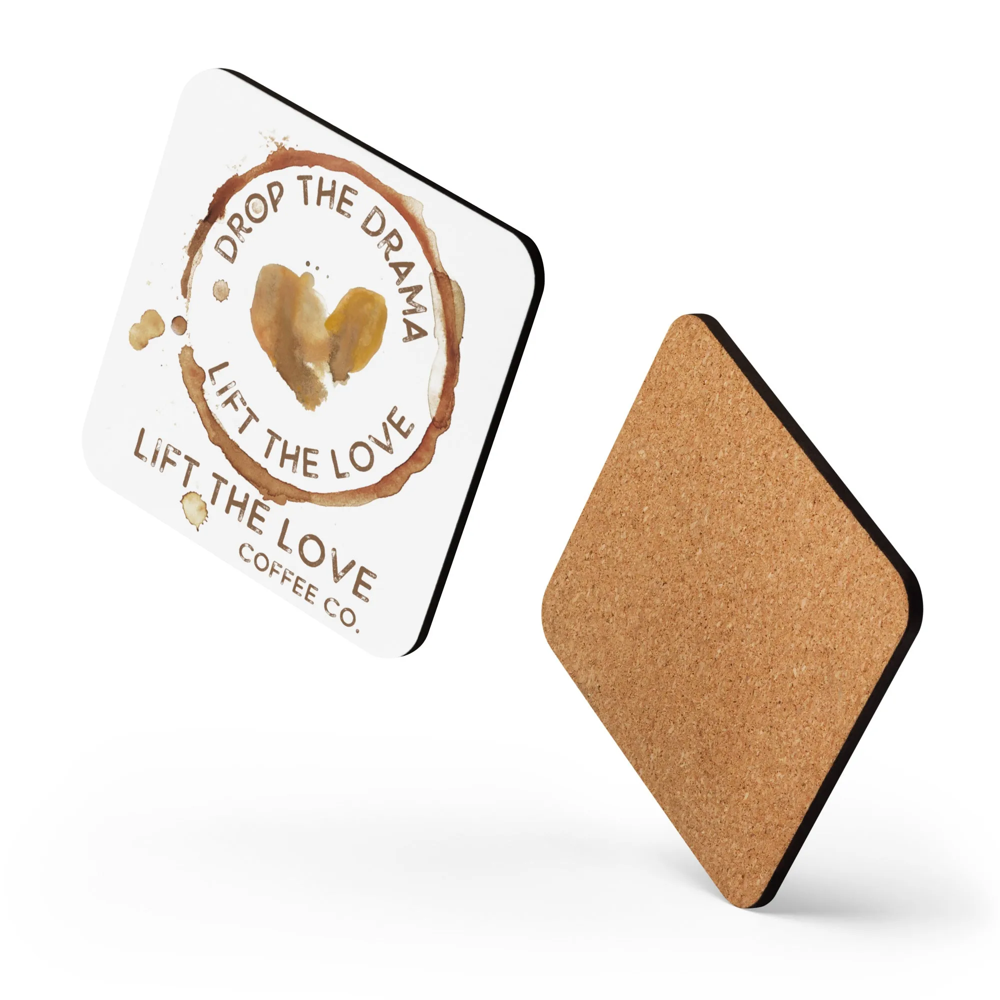 Lift the Love Cork-back coaster
