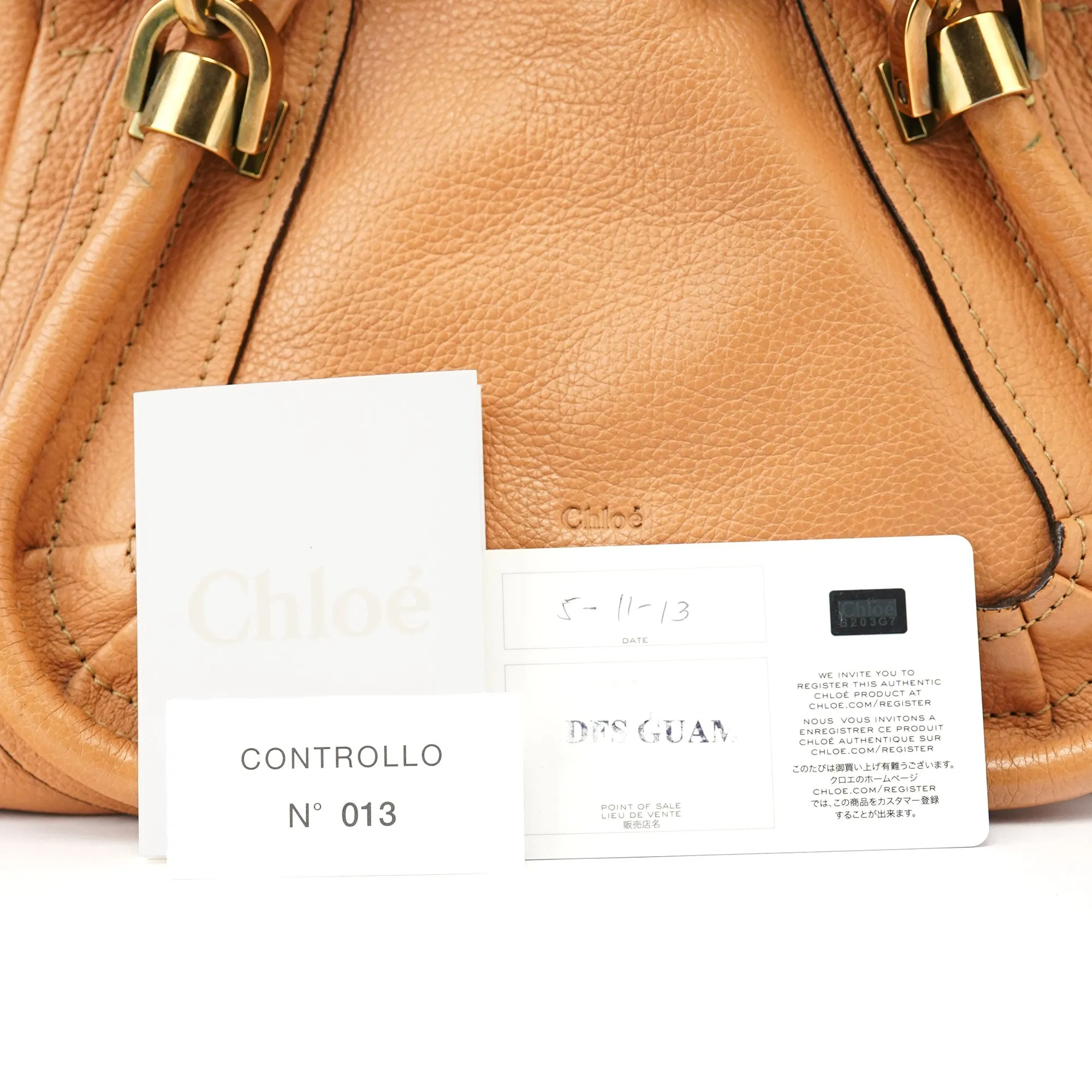 Light Brown Leather Paraty 2-Way Shoulder Bag