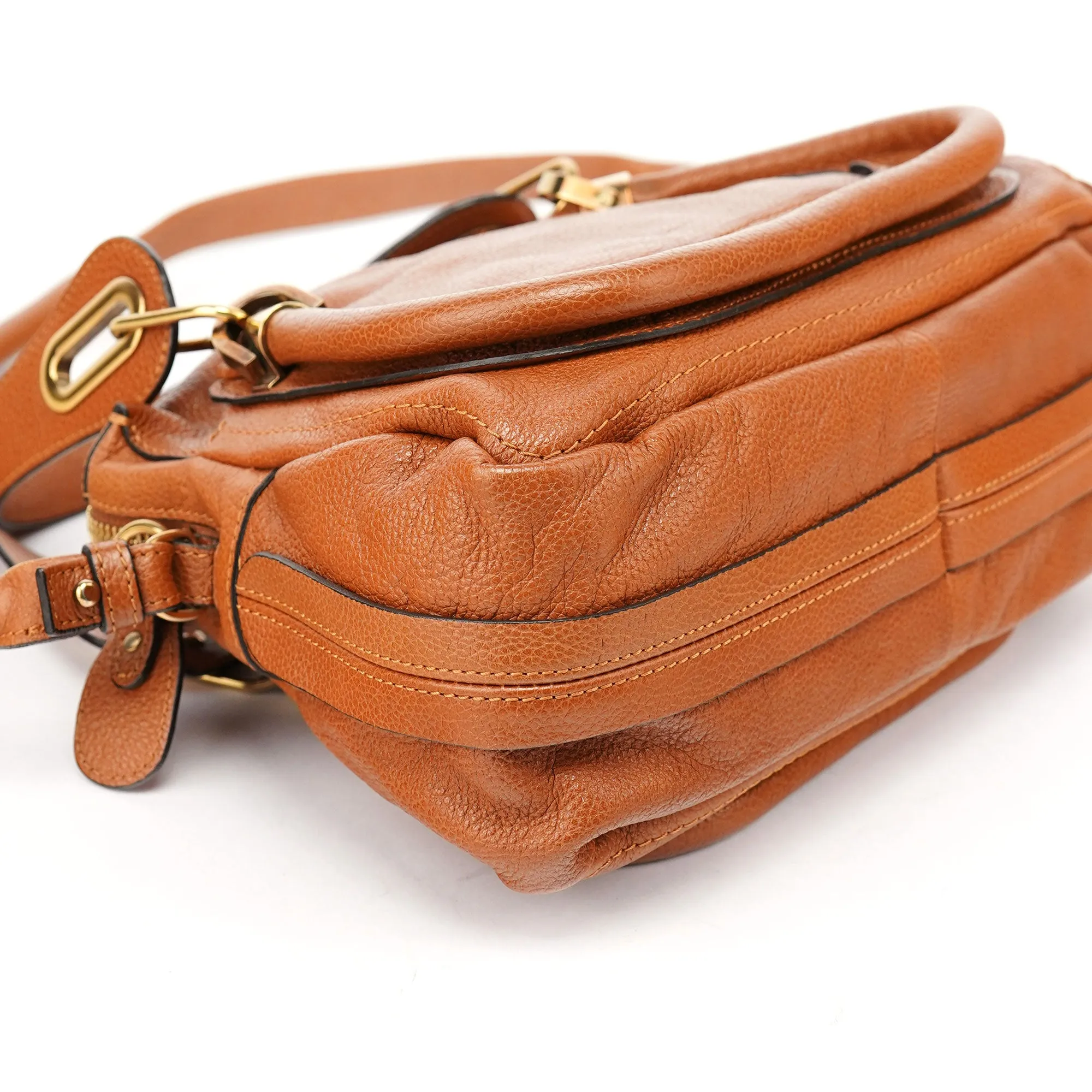 Light Brown Leather Paraty 2-Way Shoulder Bag