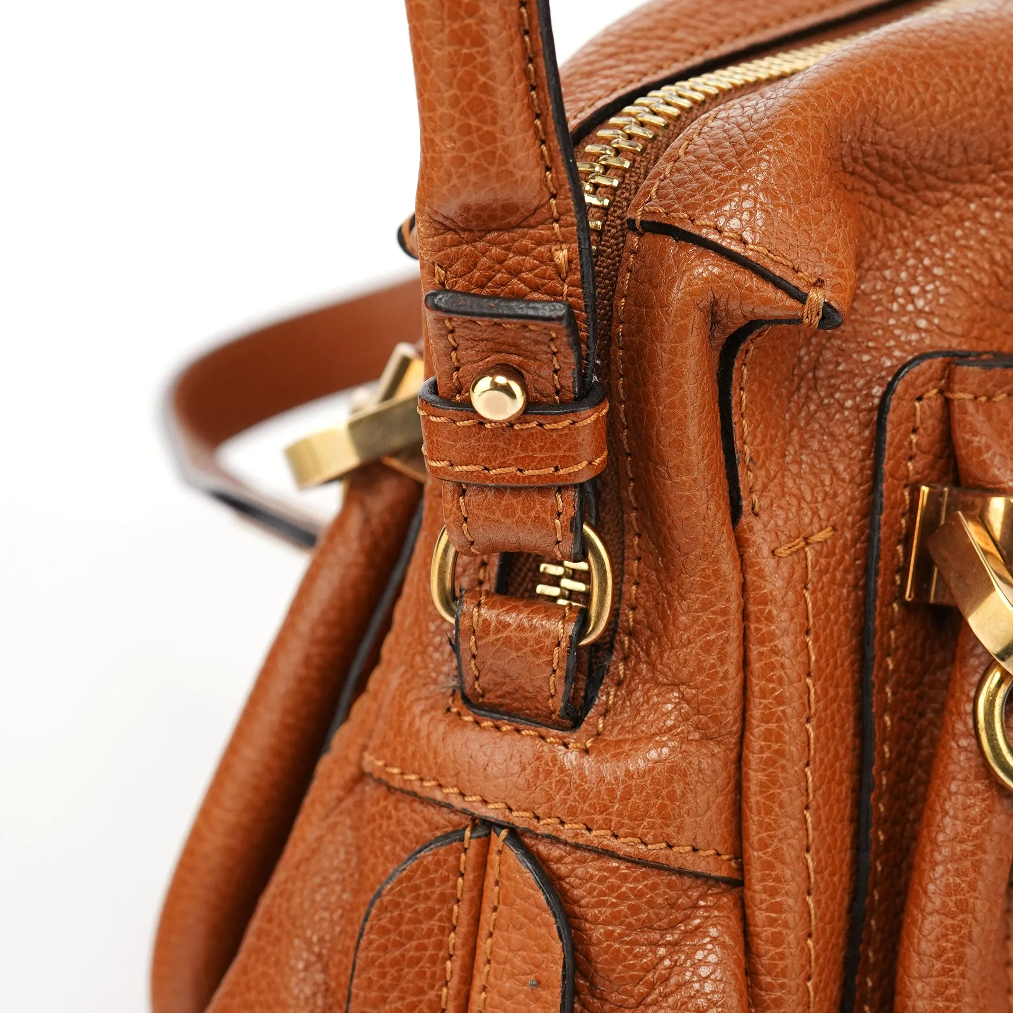 Light Brown Leather Paraty 2-Way Shoulder Bag