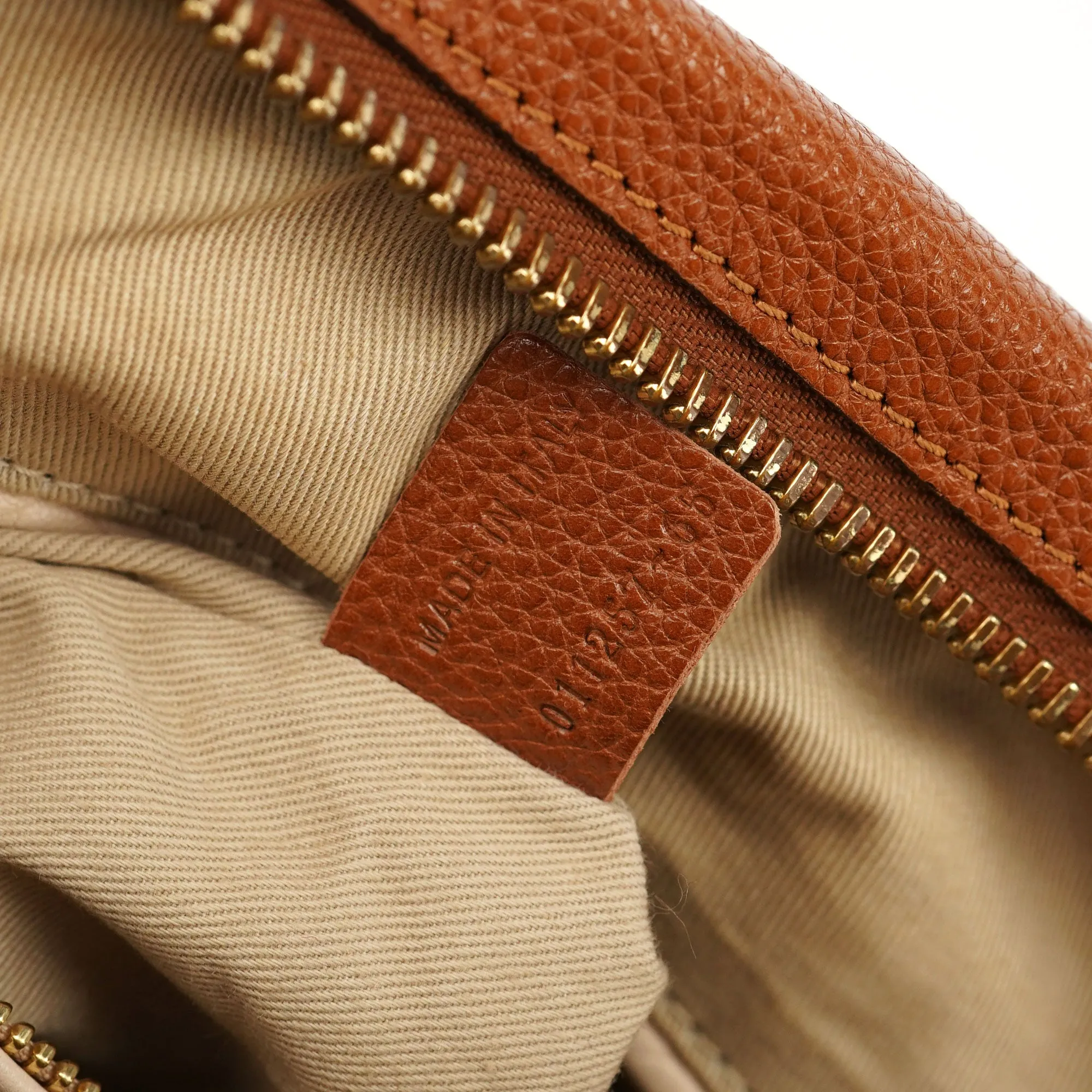 Light Brown Leather Paraty 2-Way Shoulder Bag