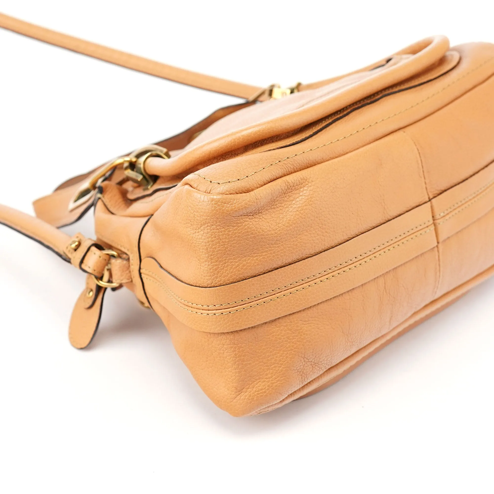 Light Brown Leather Paraty 2-Way Shoulder Bag