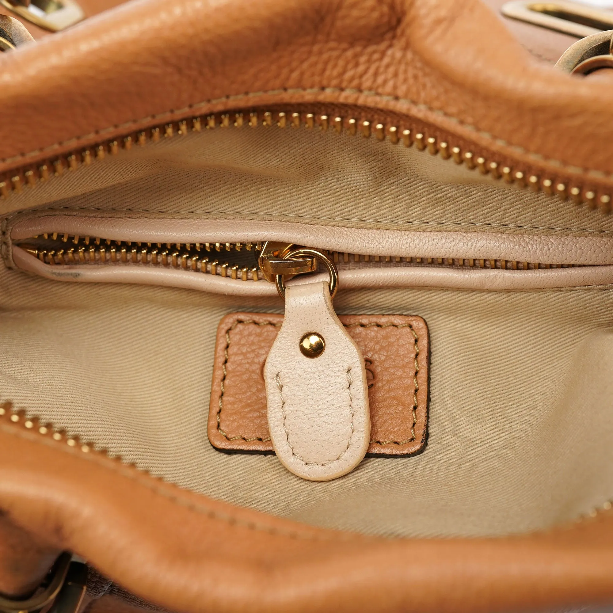 Light Brown Leather Paraty 2-Way Shoulder Bag