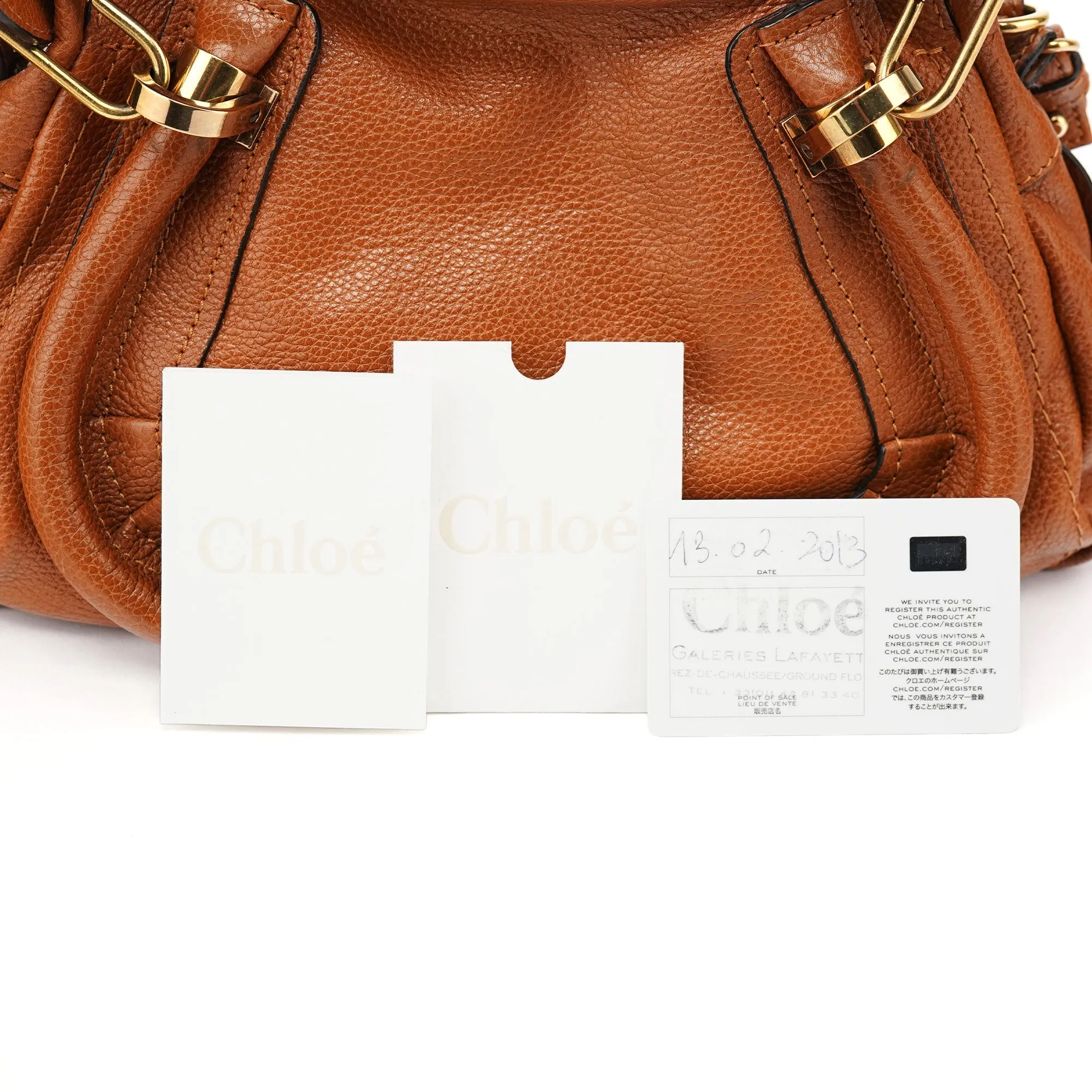 Light Brown Leather Paraty 2-Way Shoulder Bag