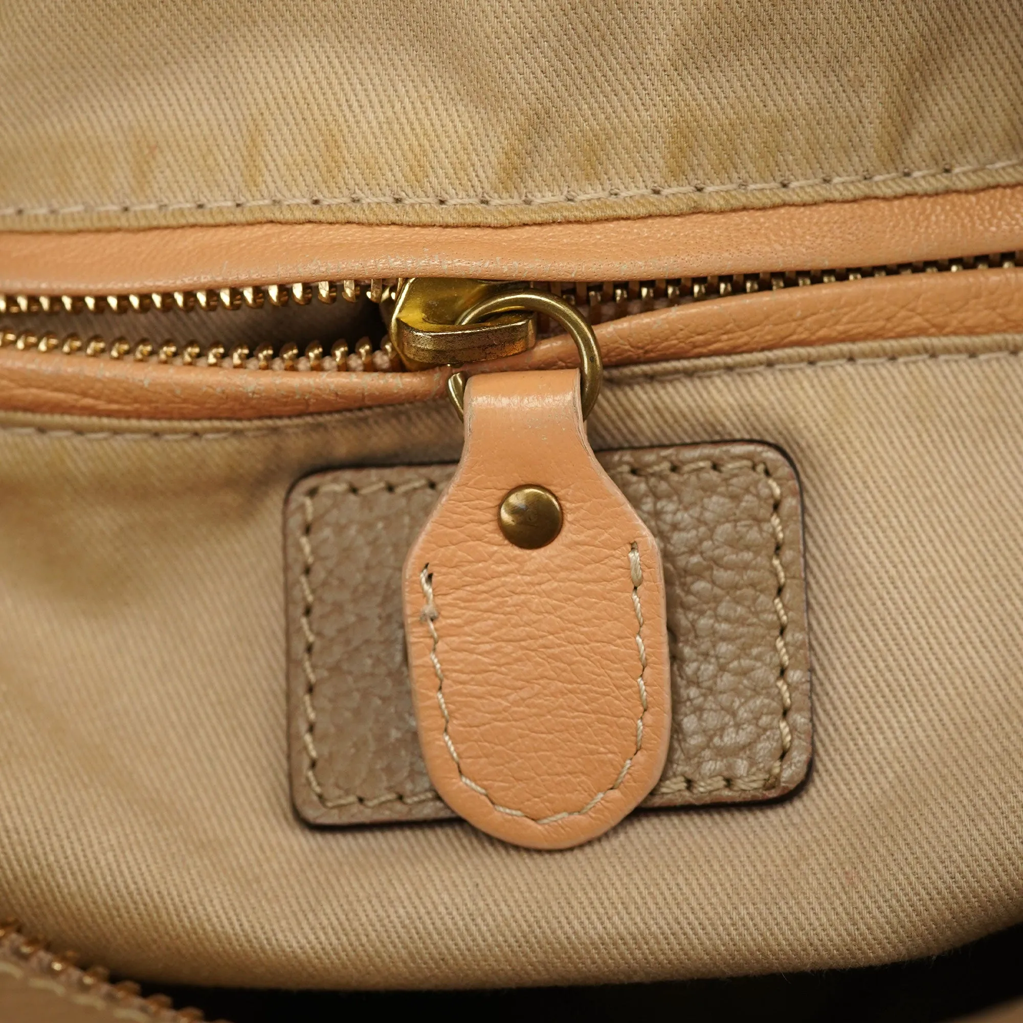 Light Brown Leather Paraty 2-Way Shoulder Bag
