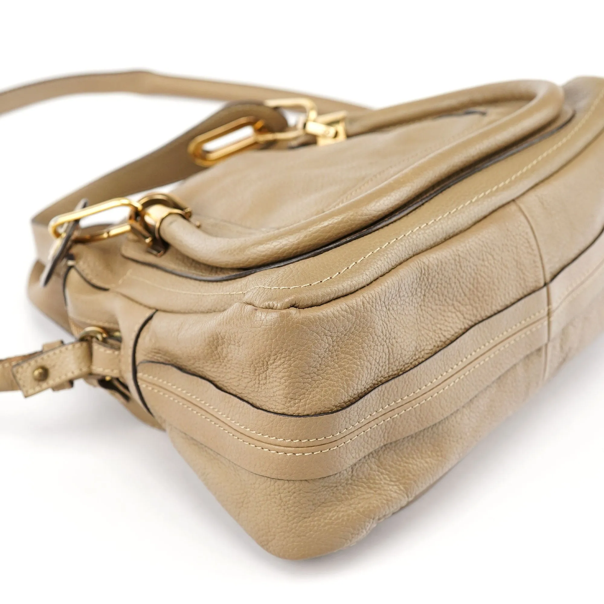Light Brown Leather Paraty 2-Way Shoulder Bag