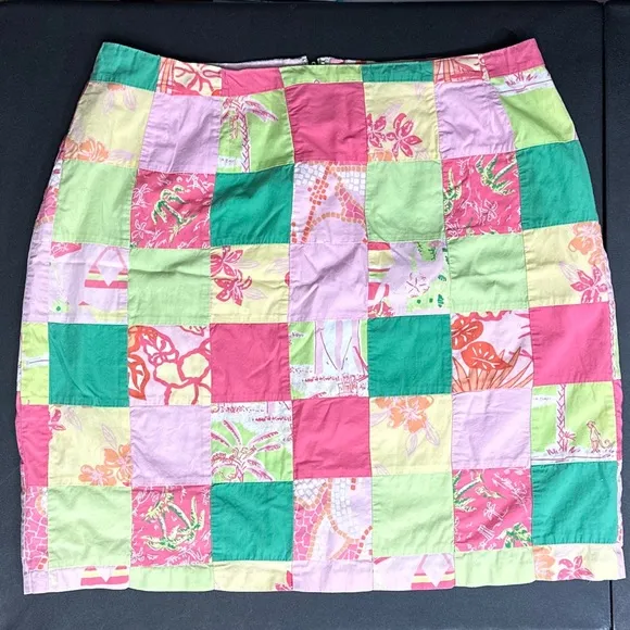 Lilly Pulitzer White Label Patchwork Skirt [1323]