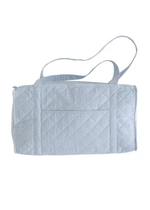 Little English: Quilted Luggage Duffle - Light Blue