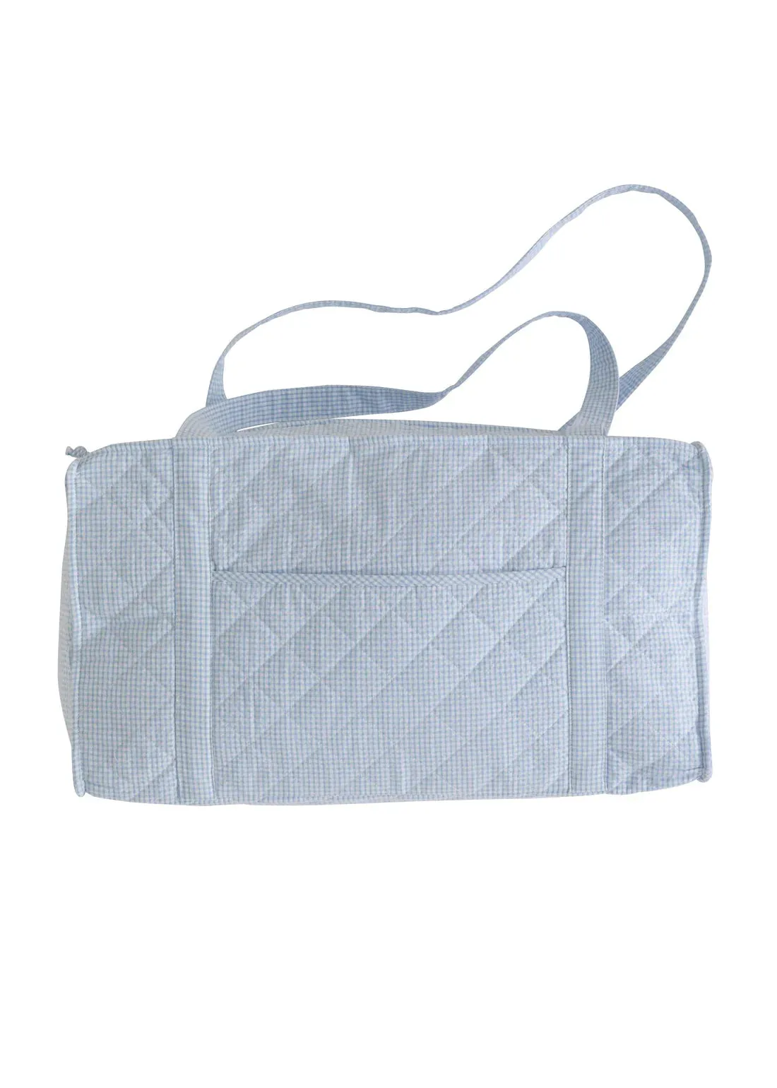 Little English: Quilted Luggage Duffle - Light Blue