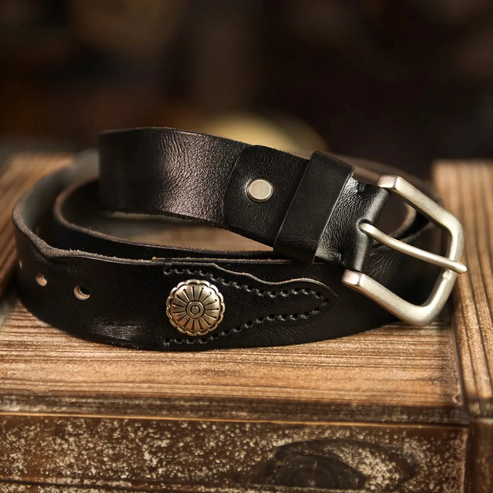 Lone Star Leather Belt
