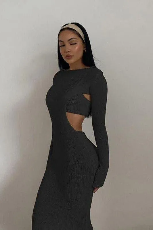 Long-sleeved two-piece dress