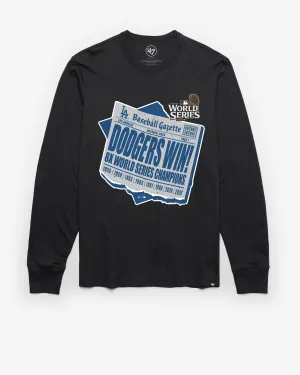 LOS ANGELES DODGERS 2024 WORLD SERIES CHAMPIONS '47 FRANKLIN LONG SLEEVE TEE
