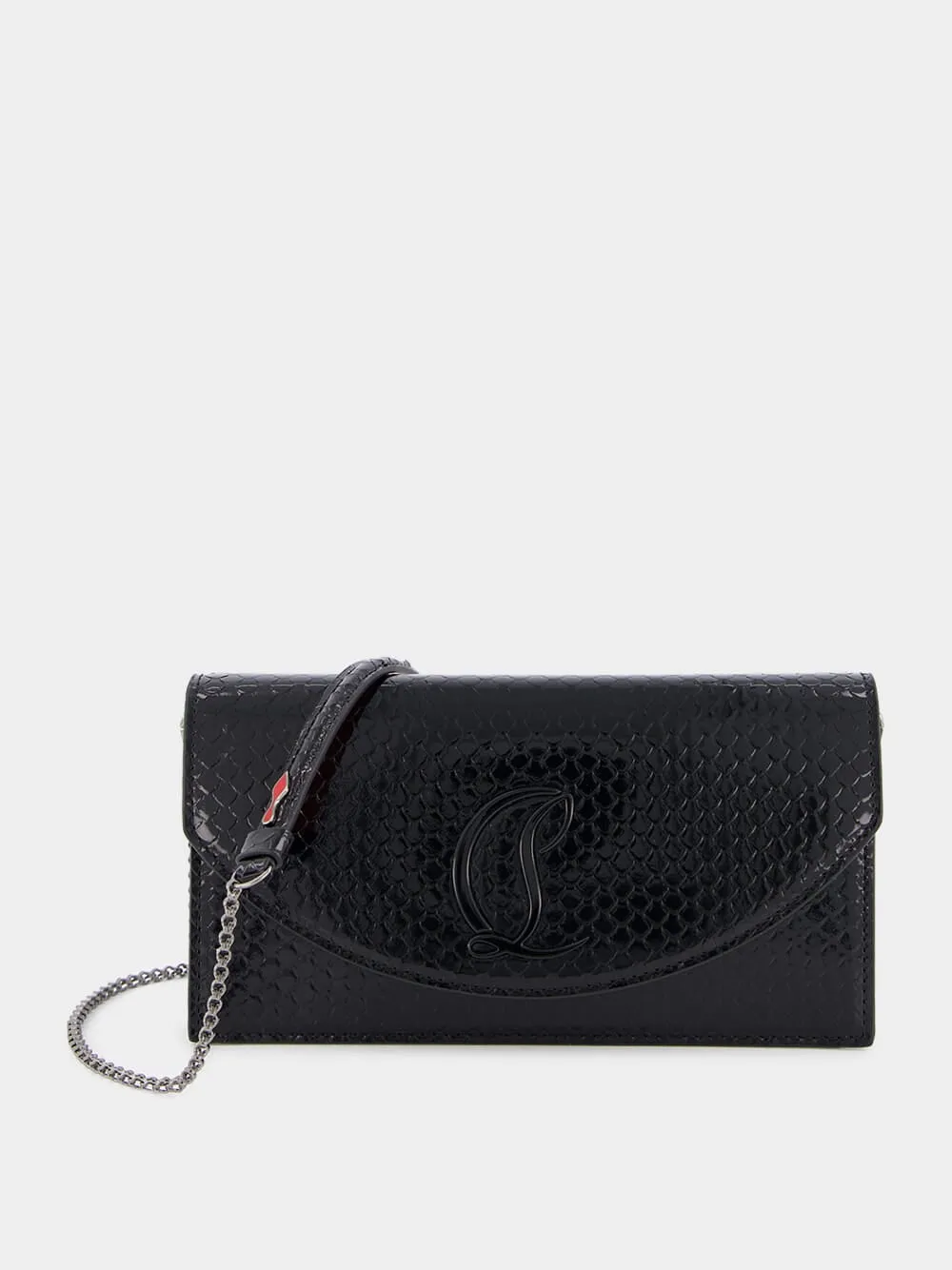 Loubi54 Patent Calf Leather Clutch