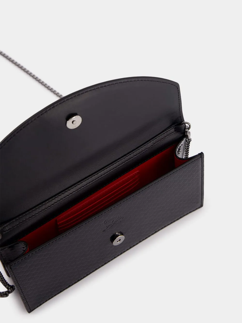 Loubi54 Patent Calf Leather Clutch